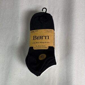 New Born Socks Women’s 10 Pair Cotton Blend Black & White No Show Socks Casual